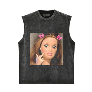 DISGUSTED DOLL MEME FACE TANK TOP & TEE & LONG SLEEVE & LAYERED LS & HOODIE