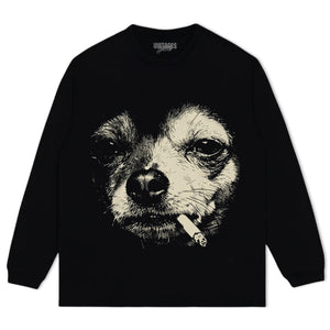 DOG - SMOKING - CIGARETTE TANK TOP & TEE & LONG SLEEVE & LAYERED LS & HOODIE