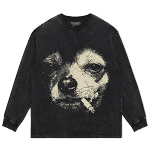 DOG - SMOKING - CIGARETTE TANK TOP & TEE & LONG SLEEVE & LAYERED LS & HOODIE