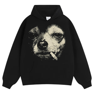 DOG - SMOKING - CIGARETTE TANK TOP & TEE & LONG SLEEVE & LAYERED LS & HOODIE