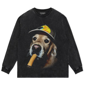 DOG SMOKING TANK TOP & TEE & LONG SLEEVE & LAYERED LS & HOODIE