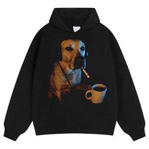 DOG SMOKING V2 TANK TOP & TEE & LONG SLEEVE & LAYERED LS & HOODIE