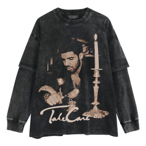 DRAKE - TAKE CARE. TANK TOP & TEE & LONG SLEEVE & LAYERED LS & HOODIE