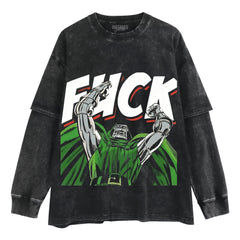 DR DOOM LAYERED LONG SLEEVE
