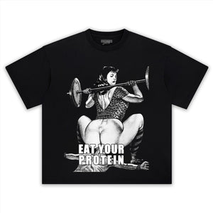 EAT YOUR PROTEIN TANK TOP & TEE & LONG SLEEVE & LAYERED LS & HOODIE