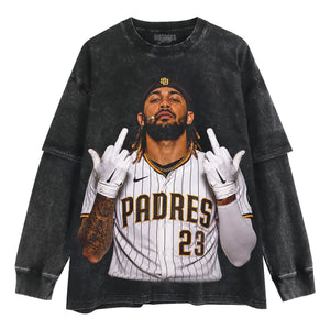 FERNANDO TATIS JR. MIDDLE FINGER V2 TANK TOP & TEE & LONG SLEEVE & LAYERED LS & HOODIE