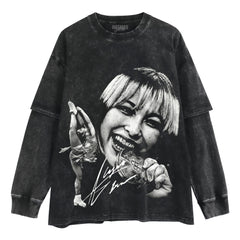 FIGURE SKATING PRINCESS ALYSA LIU LAYERED LONG SLEEVE