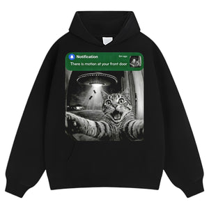 FRONT DOOR RACCOON CAT SURPRISE VISITOR TEE & LS & HOODIE