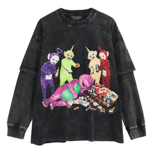 FUNNY TELETUBBIES V6 TANK TOP & TEE & LONG SLEEVE & LAYERED LS & HOODIE