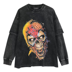 GOTHIC STYLE - SPIDER MAN LAYERED LONG SLEEVE