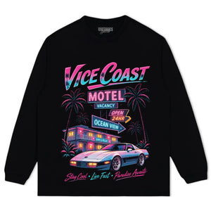 GTA INSPIRED VICE COAST TANK TOP & TEE & LONG SLEEVE & LAYERED LS & HOODIE