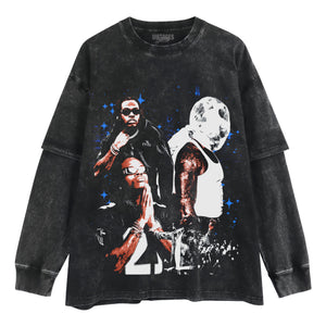 GUNNA ONE OF WUN GLOBE VINTAGE TANK TOP & TEE & LONG SLEEVE & LAYERED LS & HOODIE