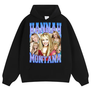 HANNAH MONTANA - VINTAGE 90S RETRO STYLE TEE & LS & HOODIE