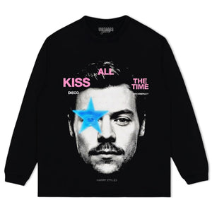 HARRY-STYLES STAR EYE KISS ALL THE TIME TOGETHER TOUR VINTAGE TANK TOP & TEE & LONG SLEEVE & LAYERED LS & HOODIE