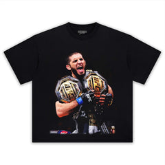 ISLAM MAKHACHEV DOUBLE CHAMP TEE & LS & HOODIE