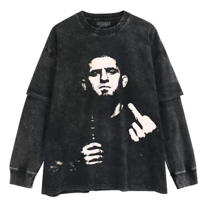 ISLAM MAKHACHEV MIDDLE FINGER VINTAGE TANK TOP & TEE & LONG SLEEVE & LAYERED LS & HOODIE