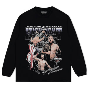 JUSTIN GAETHJE UFC FIGHTER 2026 V3 TANK TOP & TEE & LONG SLEEVE & LAYERED LS & HOODIE