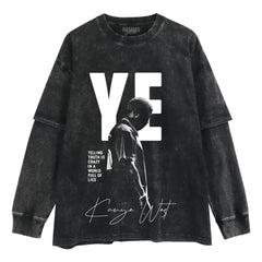KANYE WEST LAYERED LONG SLEEVE