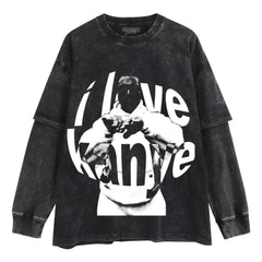 KANYE WEST V2 LAYERED LONG SLEEVE