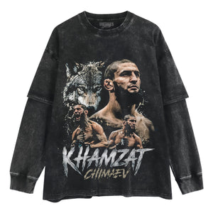 KHAMZAT BORZ CHIMAEV THE RELENTLESS PREDATOR TANK TOP & TEE & LONG SLEEVE & LAYERED LS & HOODIE