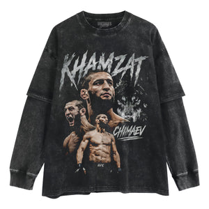 KHAMZAT CHIMAEV THE WOLF – UFC MMA TANK TOP & TEE & LONG SLEEVE & LAYERED LS & HOODIE