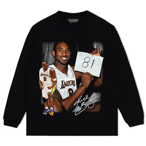 KOBE BRYANT 81 V2 TEE & LS & HOODIE