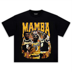 KOBE BRYANT MAMBA LOS ANGELS LAKERS VINTAGE TEE & LS & HOODIE