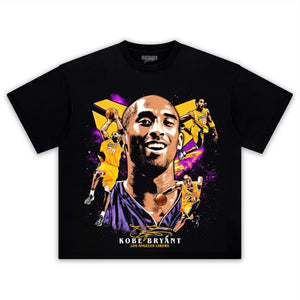 KOBE BRYANT MAMBA LOS ANGELS LAKERS VINTAGE V3 TEE & LS & HOODIE