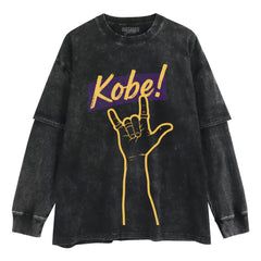 KOBE! MAMBA FOREVER KOBE BRYANT LAYERED LONG SLEEVE