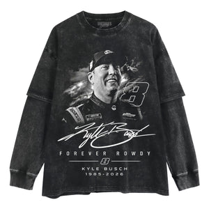 KYLE BUSCH - FOREVER ROWDY V3 TANK TOP & TEE & LONG SLEEVE & LAYERED LS & HOODIE