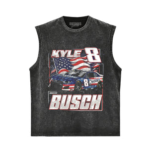 KYLE BUSCH PATRIOTIC PAINT TANK TOP & TEE & LONG SLEEVE & LAYERED LS & HOODIE