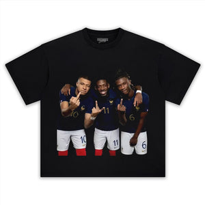 KYLIAN MBAPPÉ & MICHAEL OLISE & RAYAN CHERKI & AURÉLIEN TCHOUAMÉNI TANK TOP & TEE & LONG SLEEVE & LAYERED LS & HOODIE