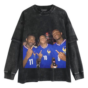 KYLIAN MBAPPÉ & MICHAEL OLISE & RAYAN CHERKI & AURÉLIEN TCHOUAMÉNI V2 TANK TOP & TEE & LONG SLEEVE & LAYERED LS & HOODIE