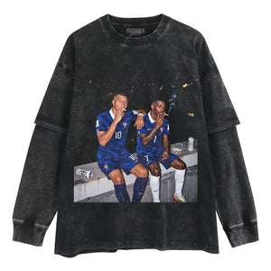 KYLIAN MBAPPE & OUSMANE DEMBELE 2026 VINTAGE TANK TOP & TEE & LONG SLEEVE & LAYERED LS & HOODIE