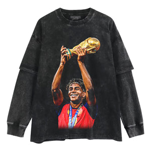 LAMINE YAMAL - CROWNED TANK TOP & TEE & LONG SLEEVE & LAYERED LS & HOODIE