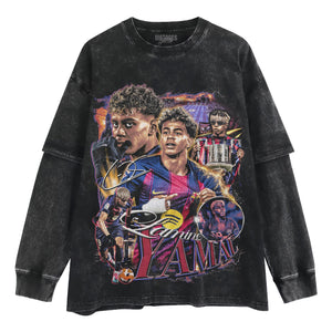 LAMINE YAMAL 2026 VINTAGE TANK TOP & TEE & LONG SLEEVE & LAYERED LS & HOODIE