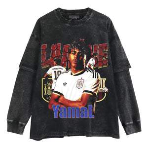 LAMINE YAMAL 2026 VINTAGE V4 TANK TOP & TEE & LONG SLEEVE & LAYERED LS & HOODIE