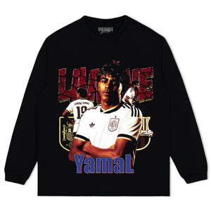 LAMINE YAMAL 2026 VINTAGE V4 TANK TOP & TEE & LONG SLEEVE & LAYERED LS & HOODIE