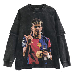 LAMINE YAMAL AFTER HOUR FUNNY LAYERED LONG SLEEVE