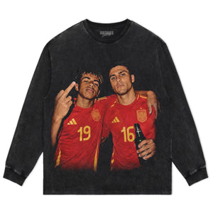 LAMINE YAMAL & RODRI SPAIN 2026 VINTAGE TANK TOP & TEE & LONG SLEEVE & LAYERED LS & HOODIE