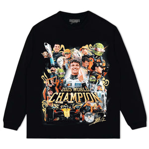LANDO NORRIS 2025 WORLD CHAMPION V2 TEE & LS & HOODIE