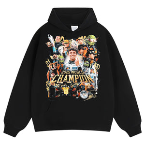 LANDO NORRIS 2025 WORLD CHAMPION V2 TEE & LS & HOODIE