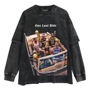 LEBRON JAMES - ONE LAST RIDE TANK TOP & TEE & LONG SLEEVE & LAYERED LS & HOODIE