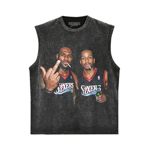 LEBRON JAMES & ALLEN IVERSON FUNNY TANK TOP & TEE & LONG SLEEVE & LAYERED LS & HOODIE