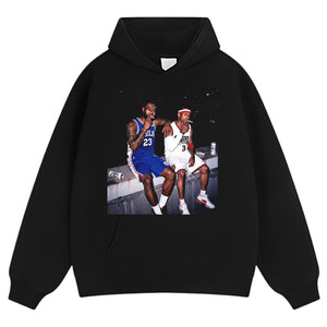 LEBRON JAMES & ALLEN IVERSON FUNNY V1 TANK TOP & TEE & LONG SLEEVE & LAYERED LS & HOODIE