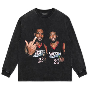 LEBRON JAMES & EMBIID 76ERS TANK TOP & TEE & LONG SLEEVE & LAYERED LS & HOODIE