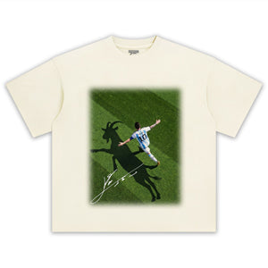 LEO MESSI - GOAT TANK TOP & TEE & LONG SLEEVE & LAYERED LS & HOODIE