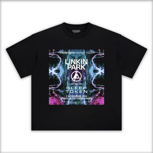 LINKIN-PARK-&-FROM-ZERO-WORLD-TOUR-TEE - Y2K VINTAGES