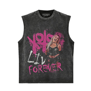 LIV MORGAN XOXO SPRAY PAINT TANK TOP & TEE & LONG SLEEVE & LAYERED LS & HOODIE