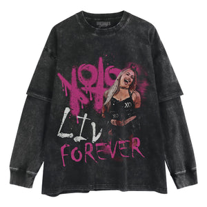 LIV MORGAN XOXO SPRAY PAINT TANK TOP & TEE & LONG SLEEVE & LAYERED LS & HOODIE